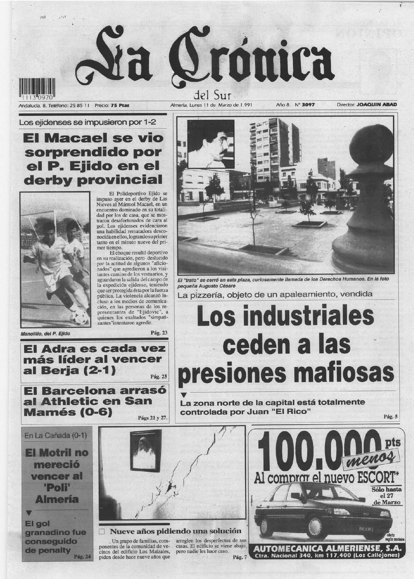 Los industriales ceden a las presiones mafiosas