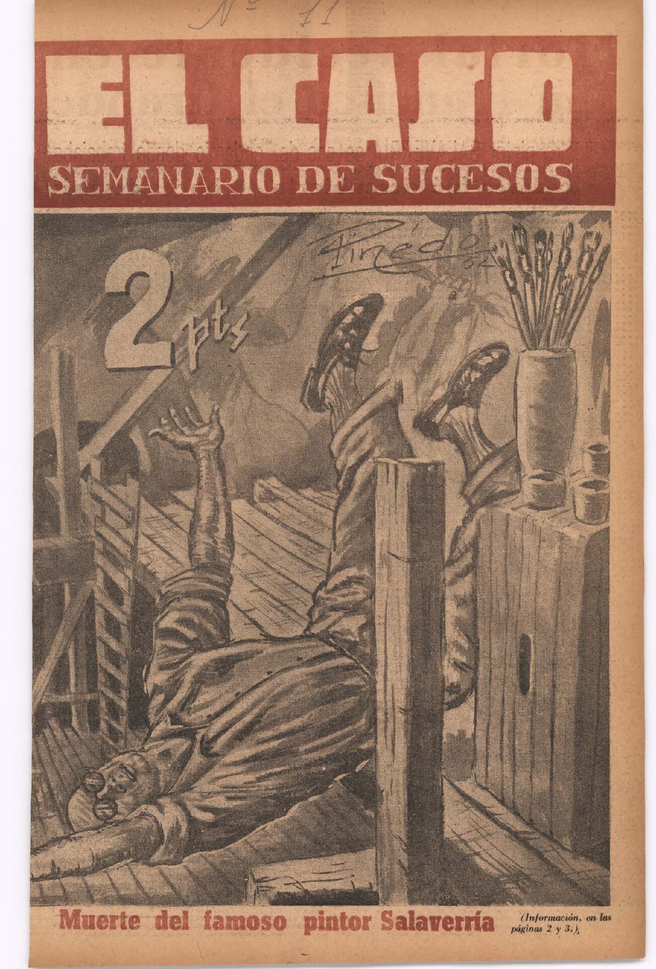 Muerte del famoso pintor Salaverría