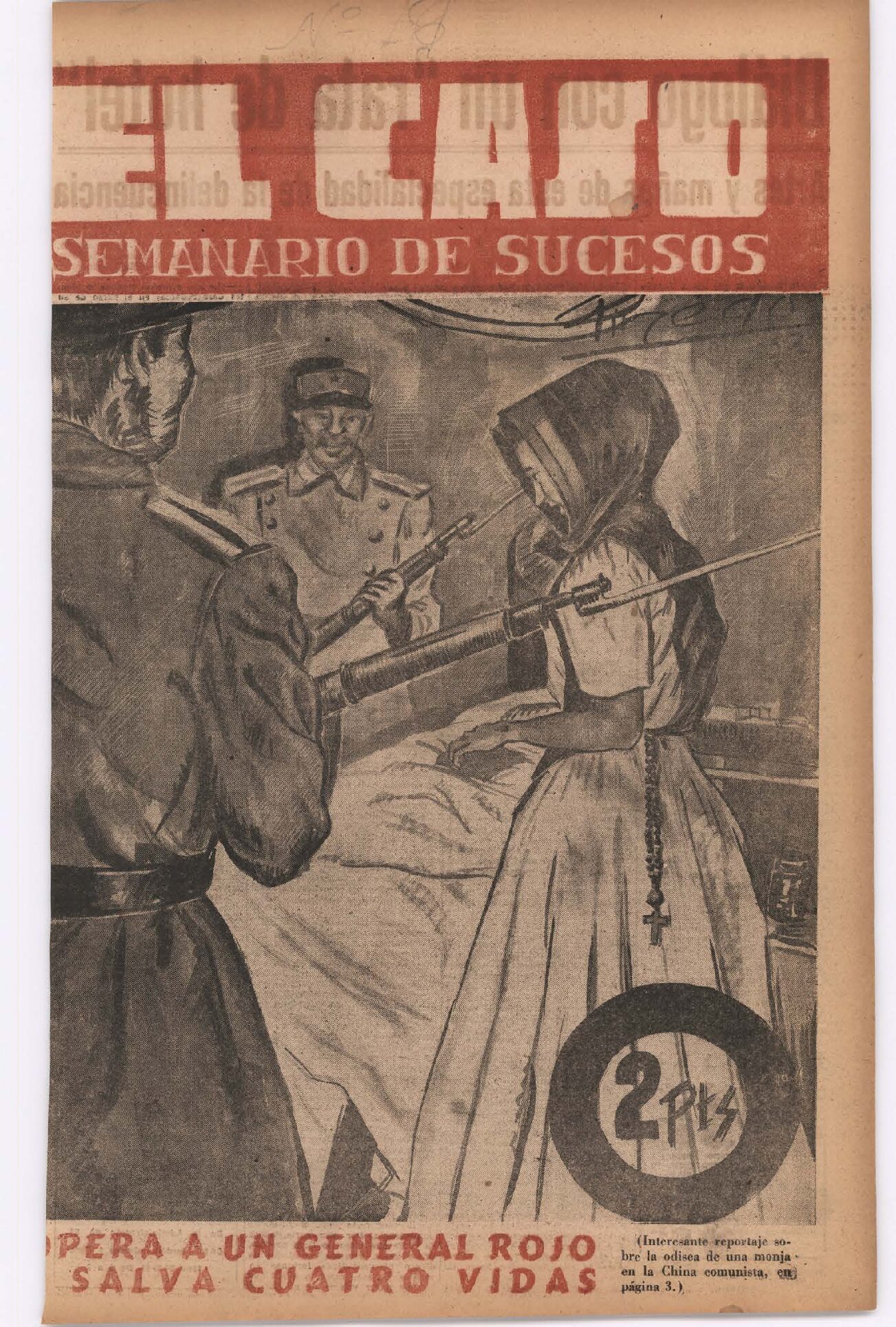 Opera a un general rojo con una navaja