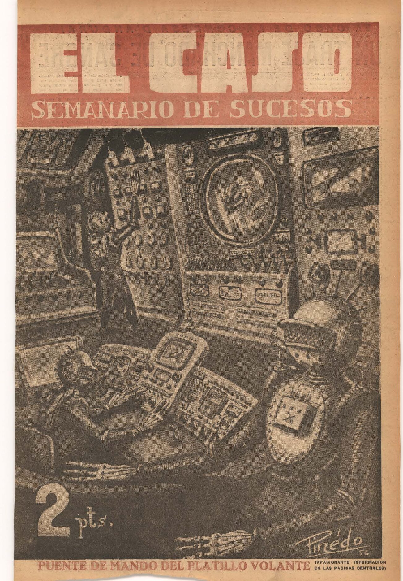 Puente de mando del platillo volante