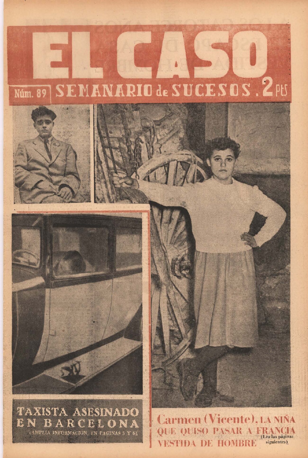 La niña que quiso pasar a Francia vestida de Hombre