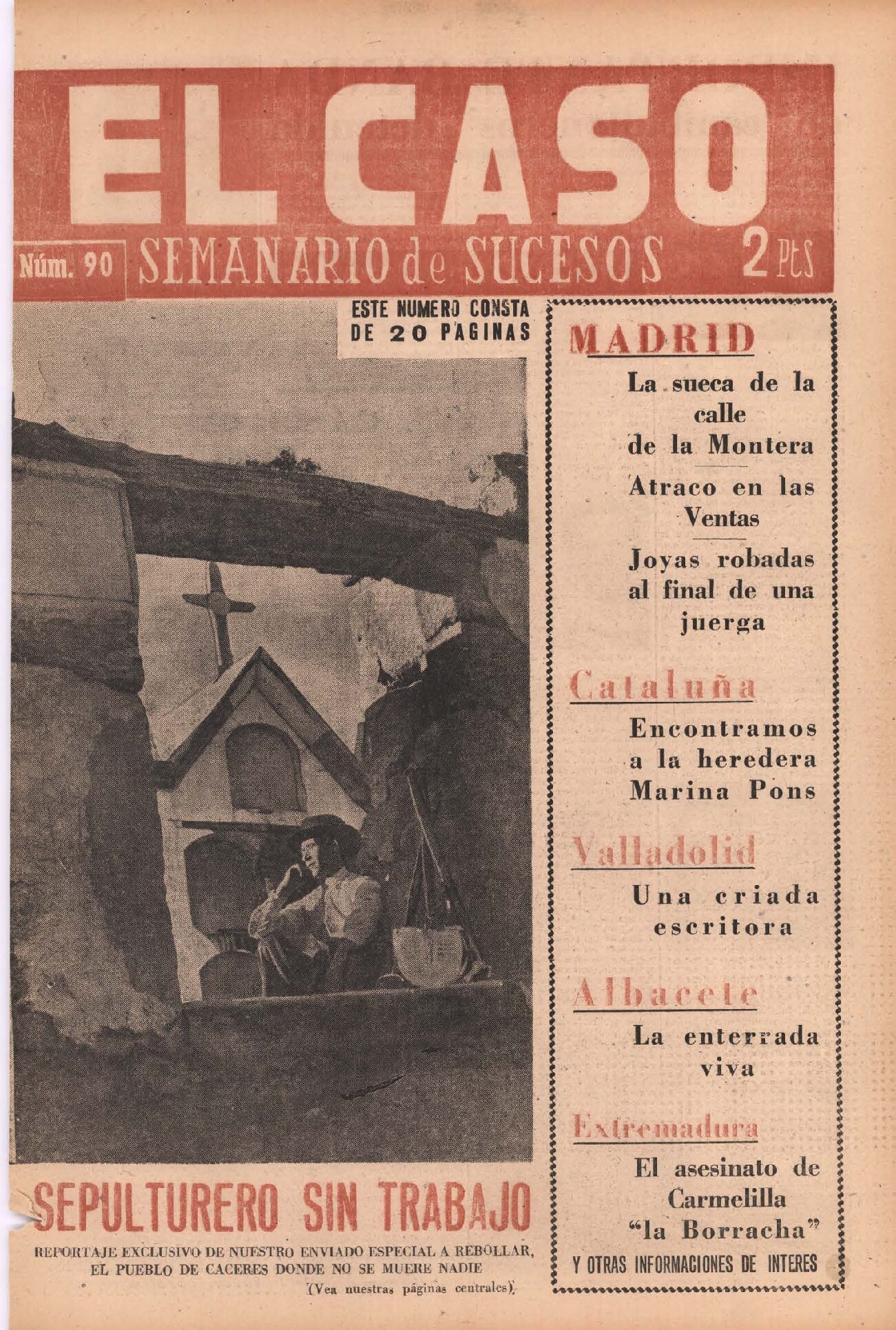 Sepulturero sin trabajo